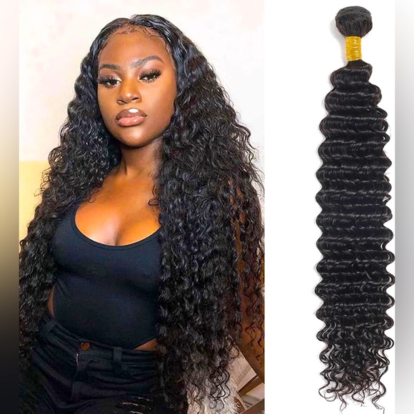 Single 26 inch human hair wet and wavy bundle